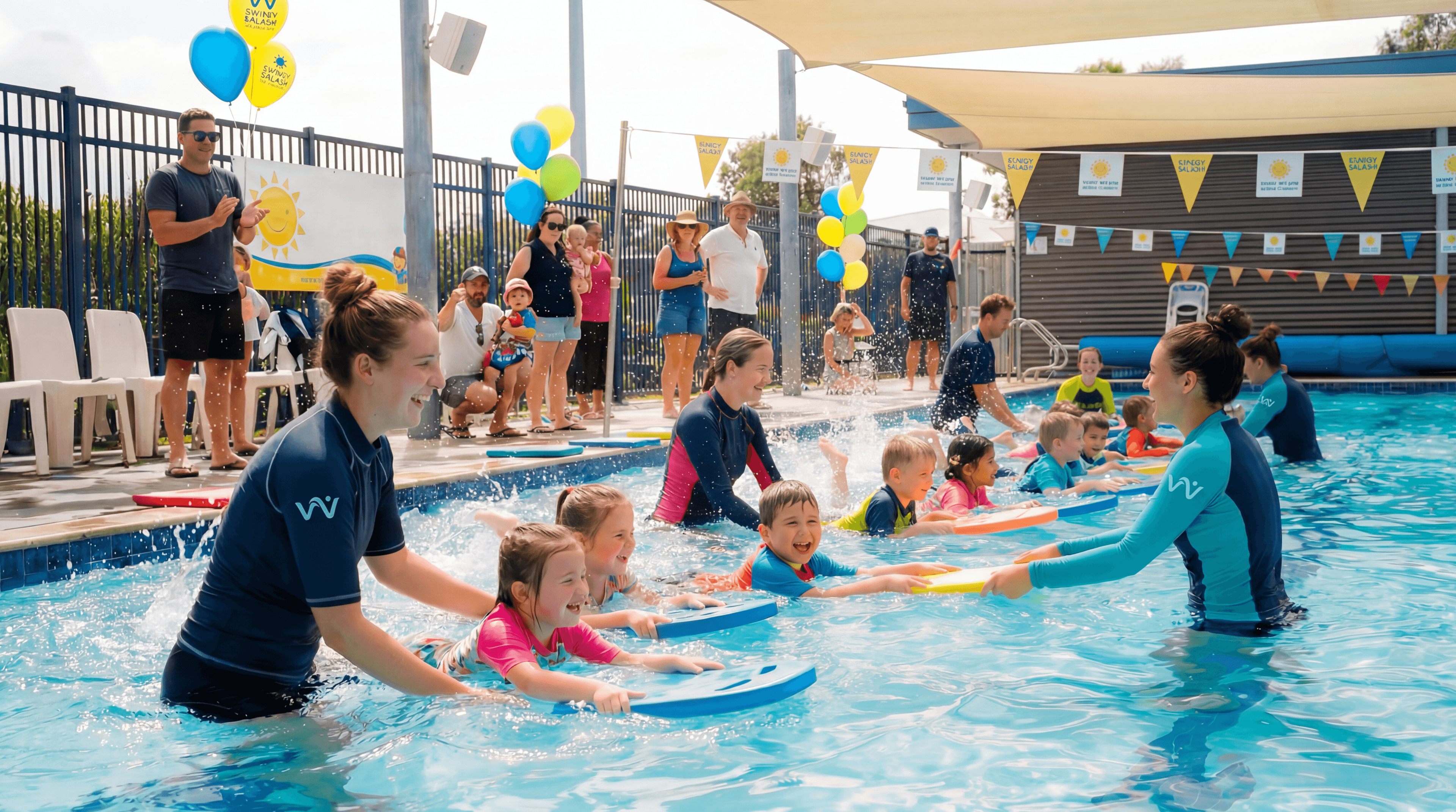 Children swimming class
