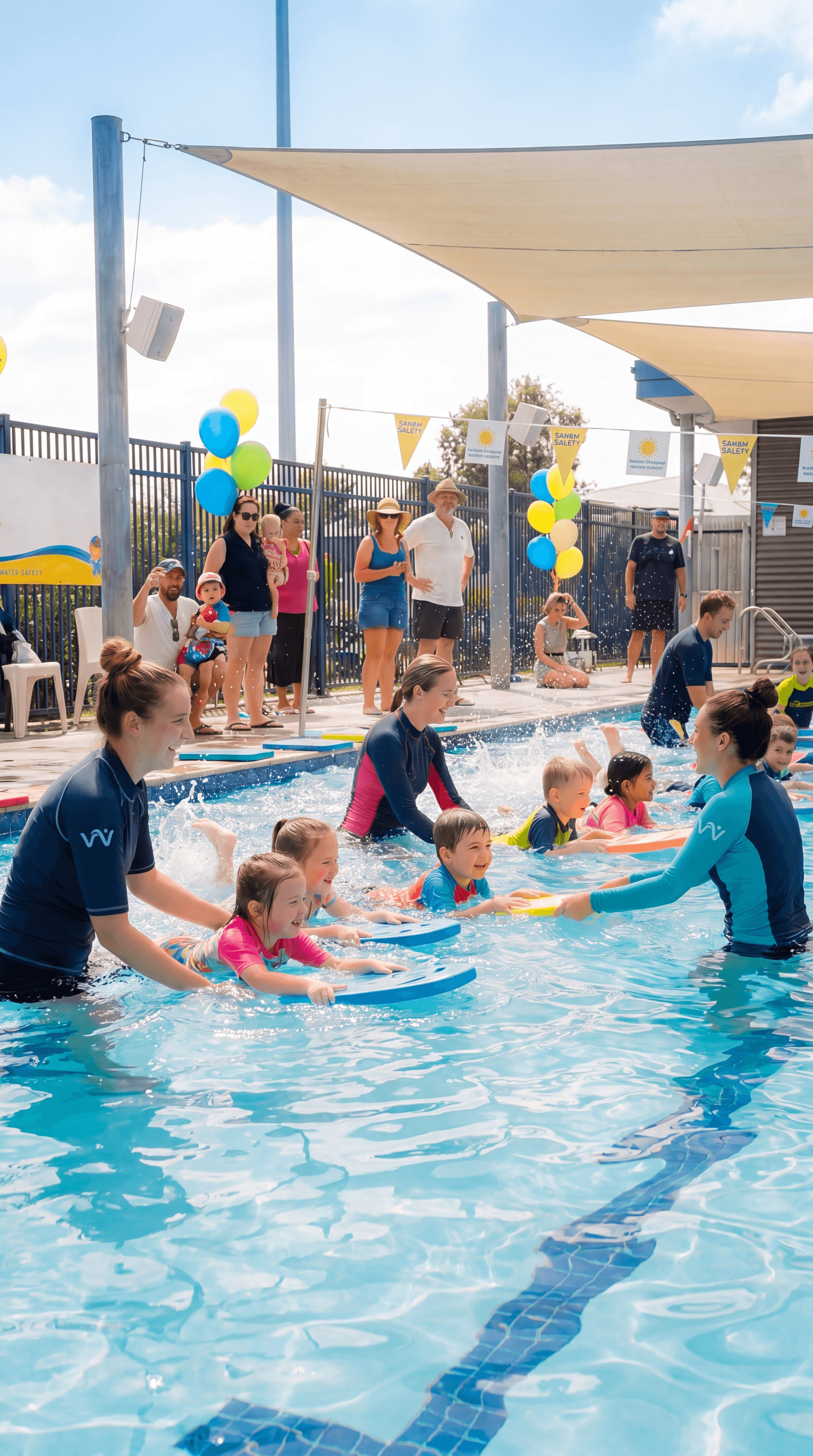 Children swimming class